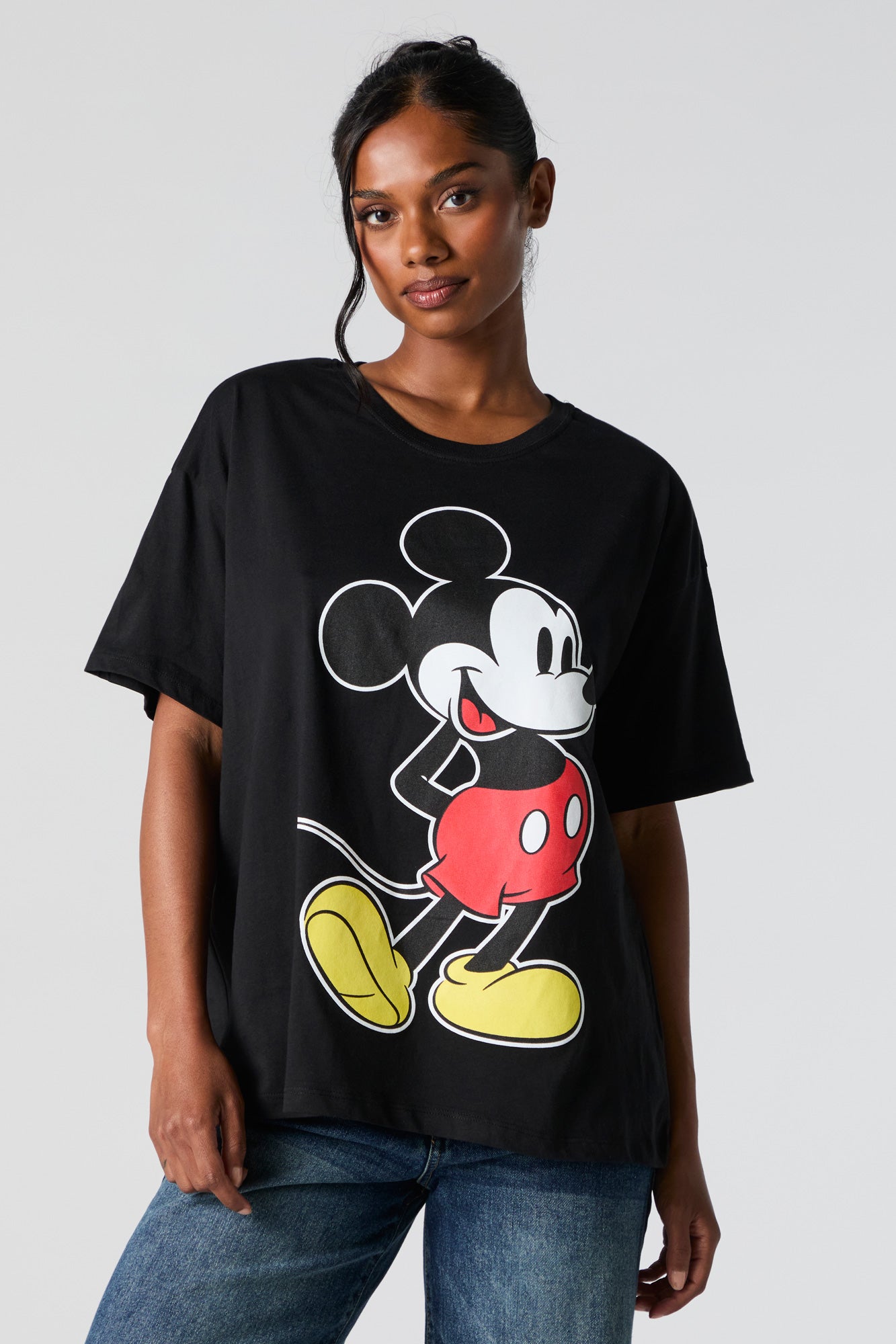 Mickey Mouse Graphic Boyfriend T-Shirt