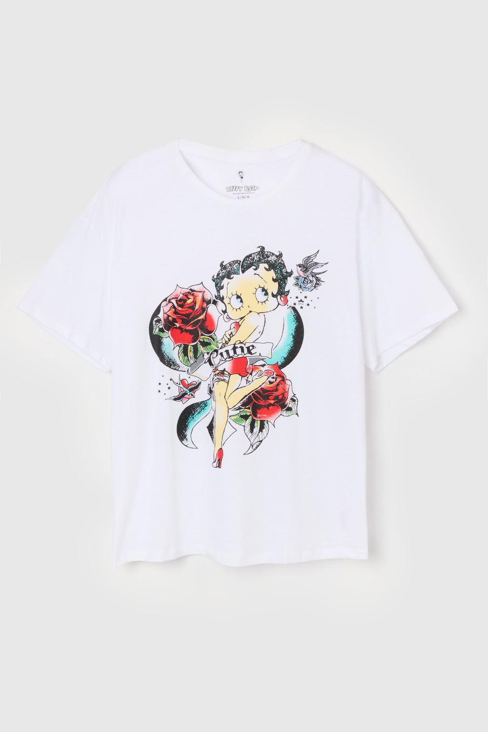 Betty Boop Cutie Graphic Boyfriend T-Shirt Betty Boop Cutie Graphic Boyfriend T-Shirt 4