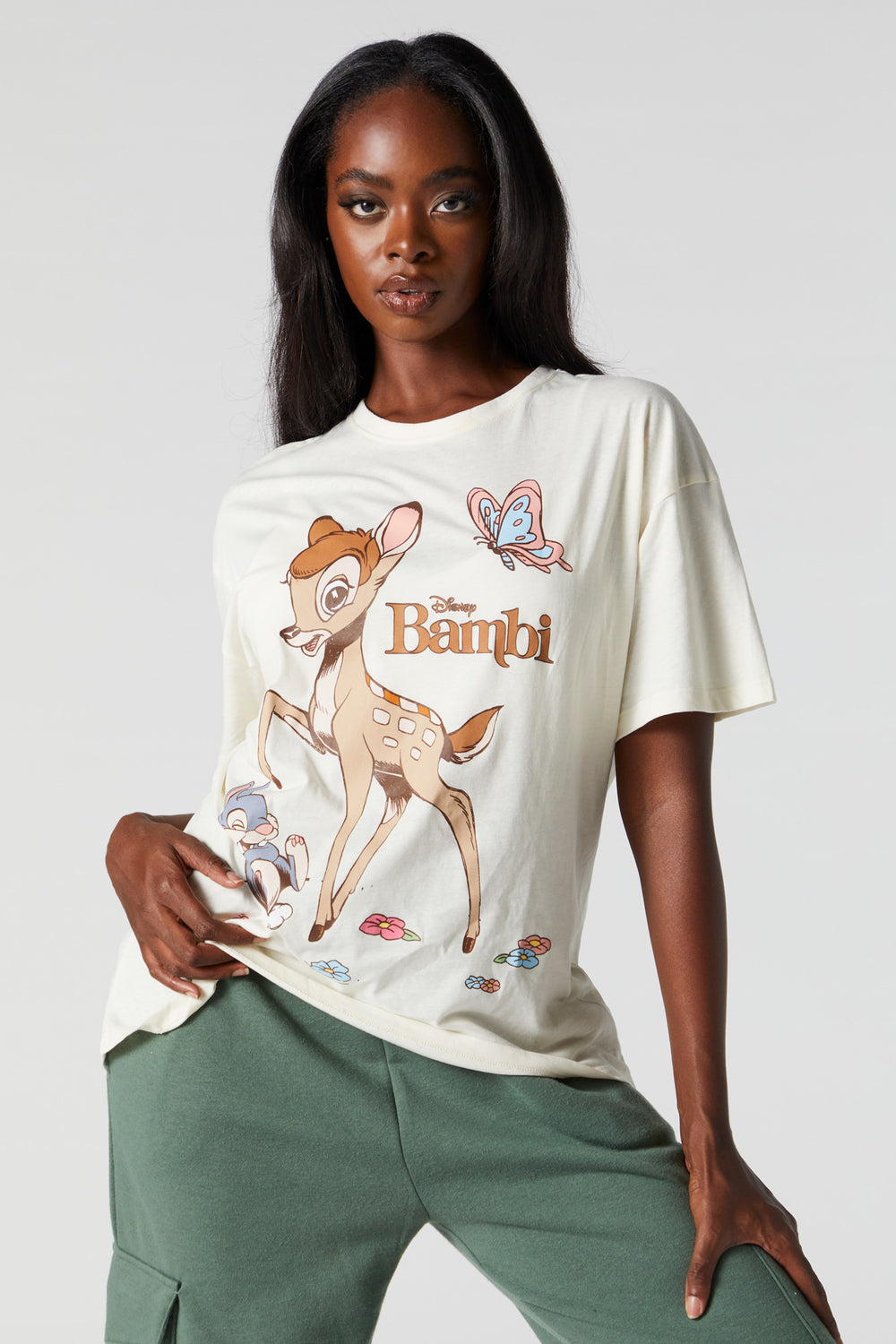 Bambi Graphic Boyfriend T-Shirt Bambi Graphic Boyfriend T-Shirt 1