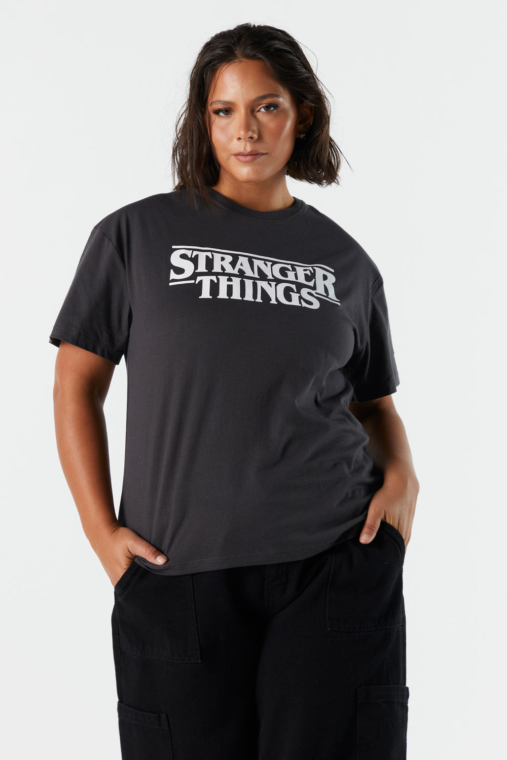 Stranger Things Graphic Boyfriend T-Shirt Stranger Things Graphic Boyfriend T-Shirt 1