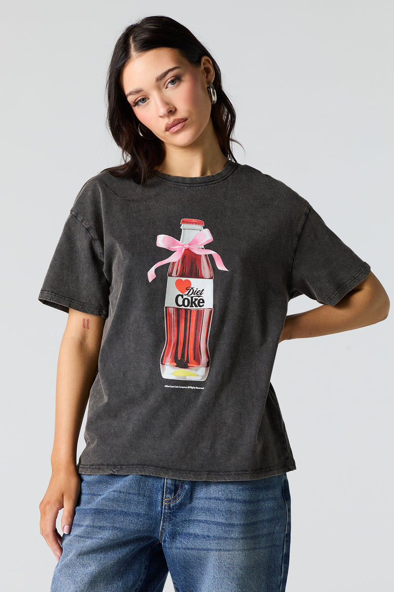 Diet Coke Graphic Washed Boyfriend T-Shirt