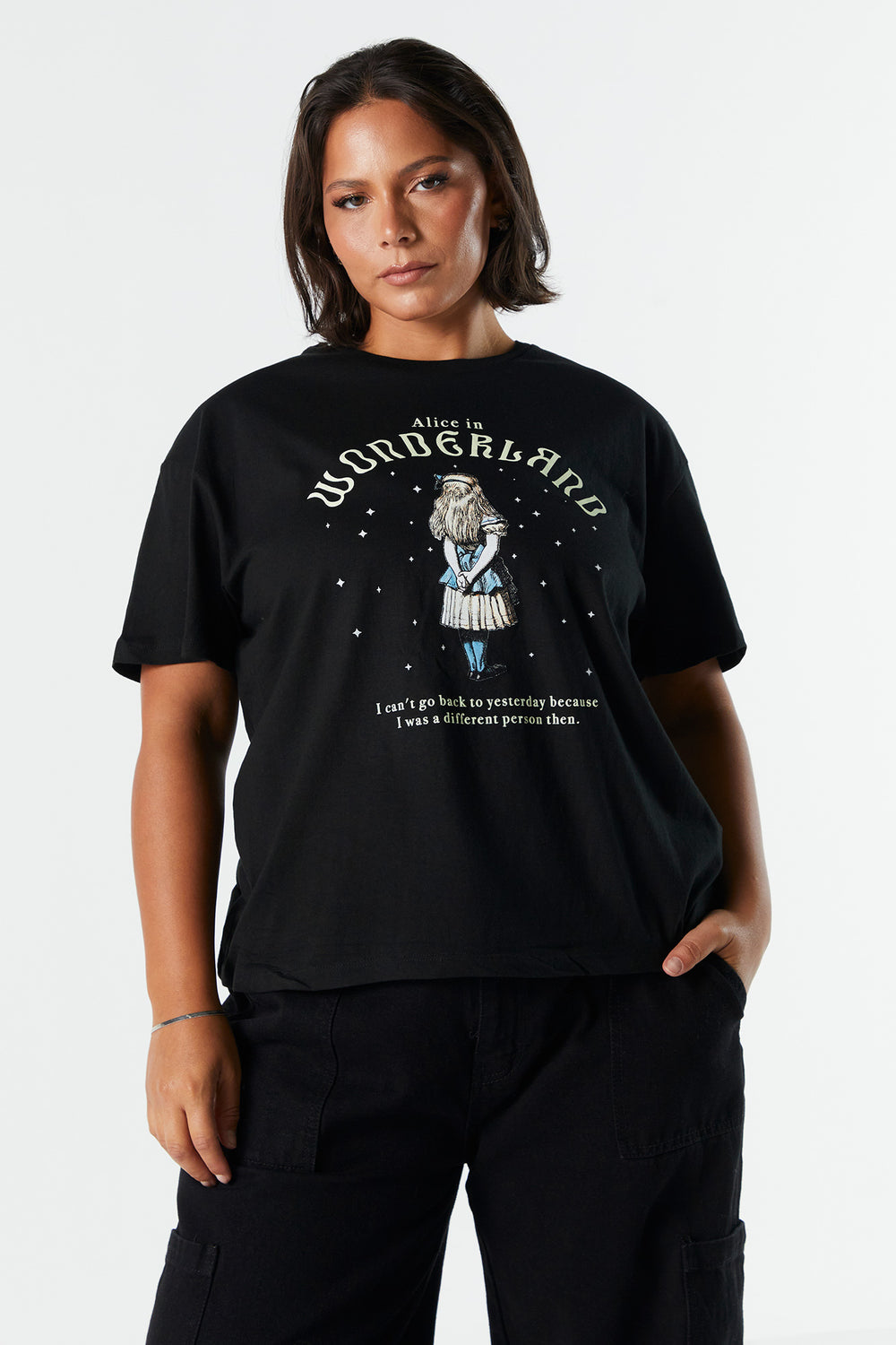 Alice in Wonderland Graphic Boyfriend T-Shirt Alice in Wonderland Graphic Boyfriend T-Shirt 1