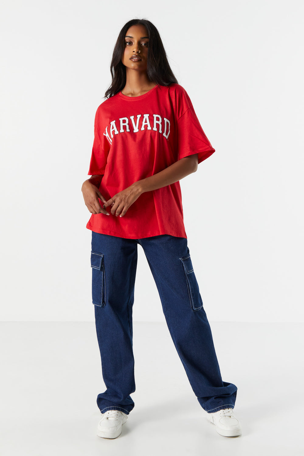Harvard Graphic Boyfriend T-Shirt Harvard Graphic Boyfriend T-Shirt 3