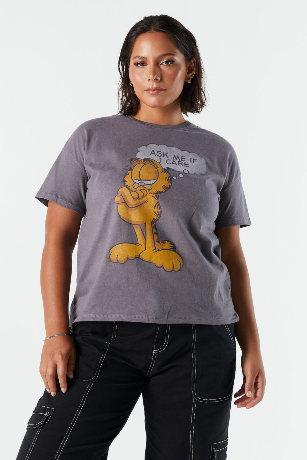 Garfield Graphic Boyfriend T-Shirt Garfield Graphic Boyfriend T-Shirt 1