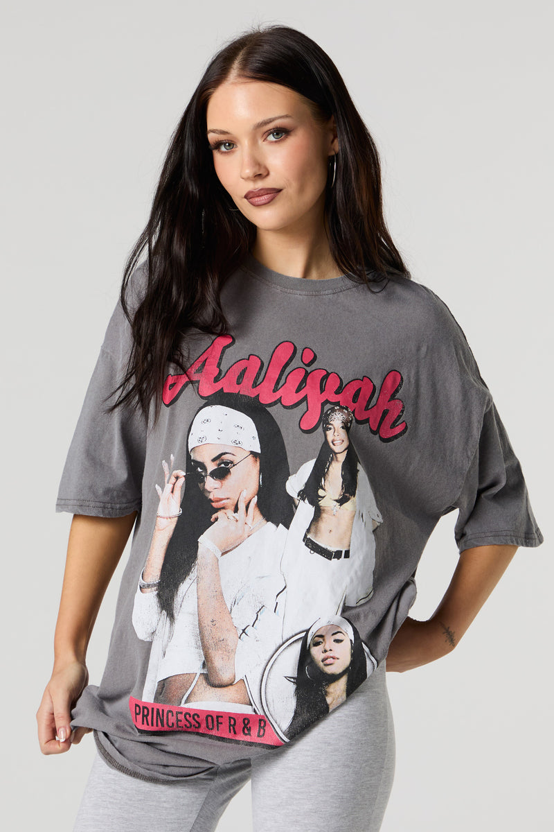 Aaliyah Princess of R&B Graphic Boyfriend T-Shirt