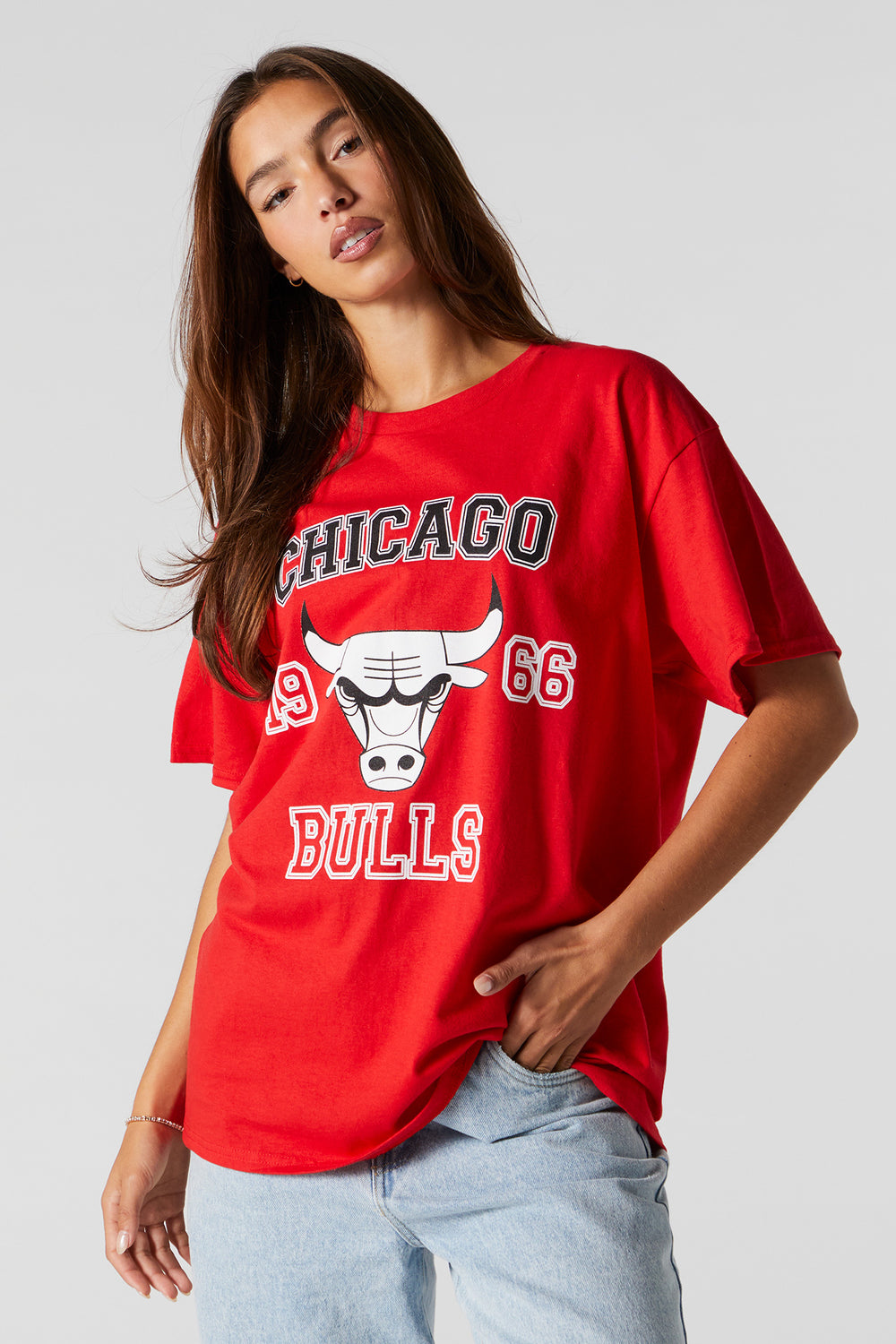 Chicago Bulls Graphic Boyfriend T-Shirt Chicago Bulls Graphic Boyfriend T-Shirt 1