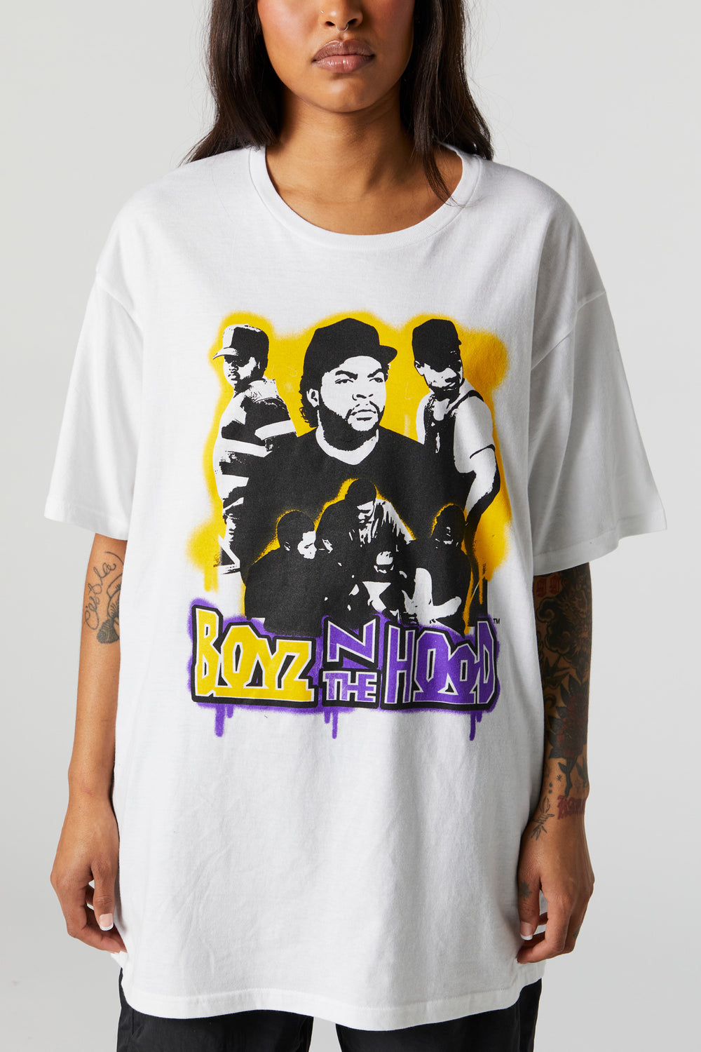 Boys N The Hood Graphic Boyfriend T-Shirt Boys N The Hood Graphic Boyfriend T-Shirt 2