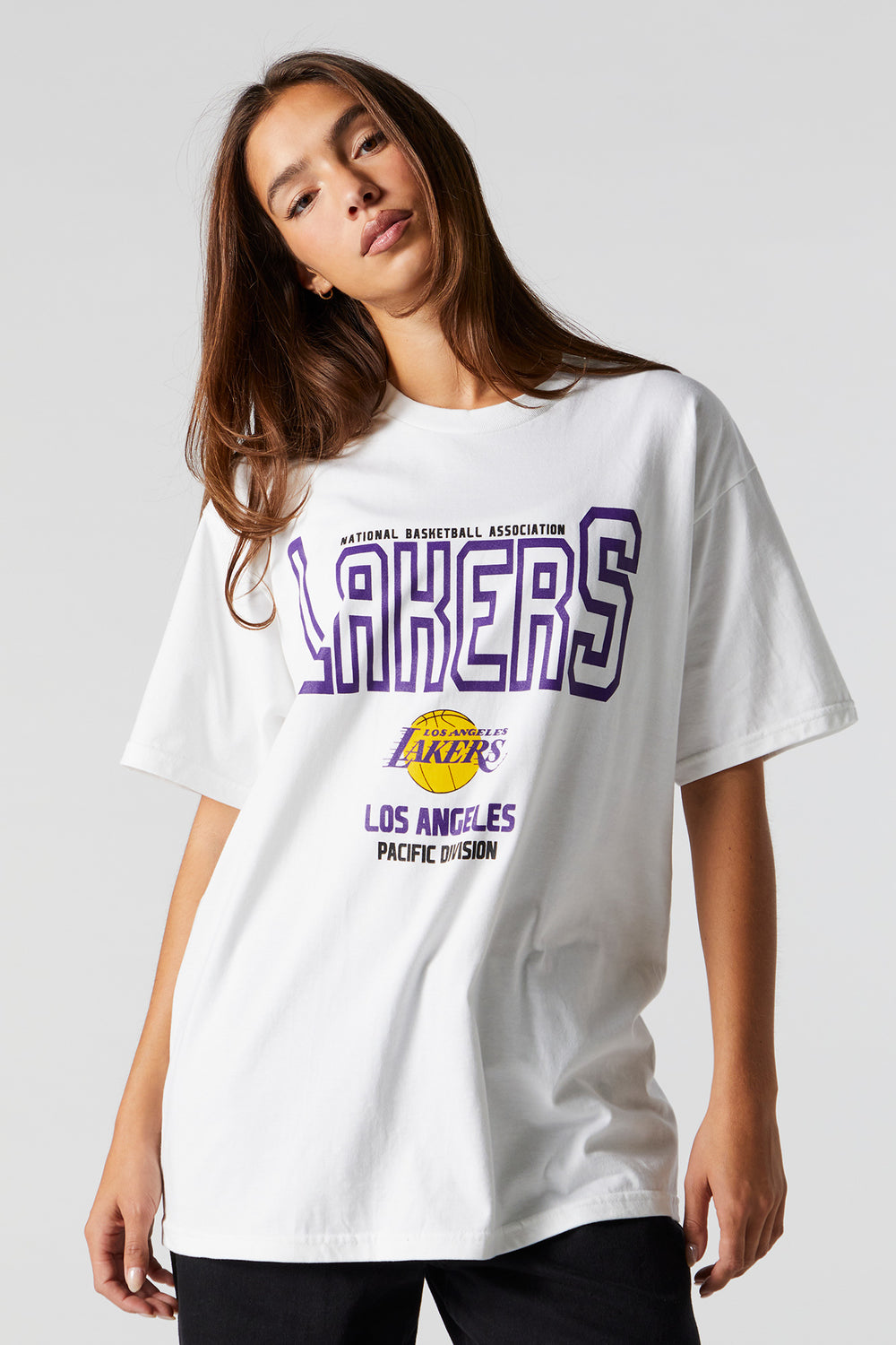 Lakers Graphic Boyfriend T-Shirt Lakers Graphic Boyfriend T-Shirt 1
