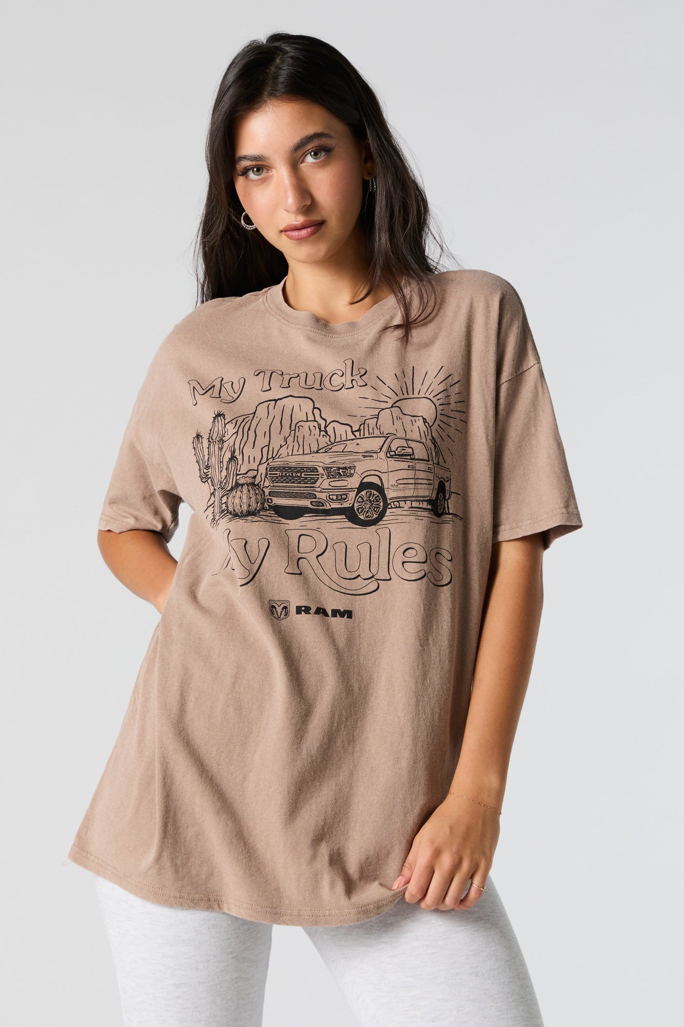 My Truck Rules Graphic Boyfriend T-Shirt