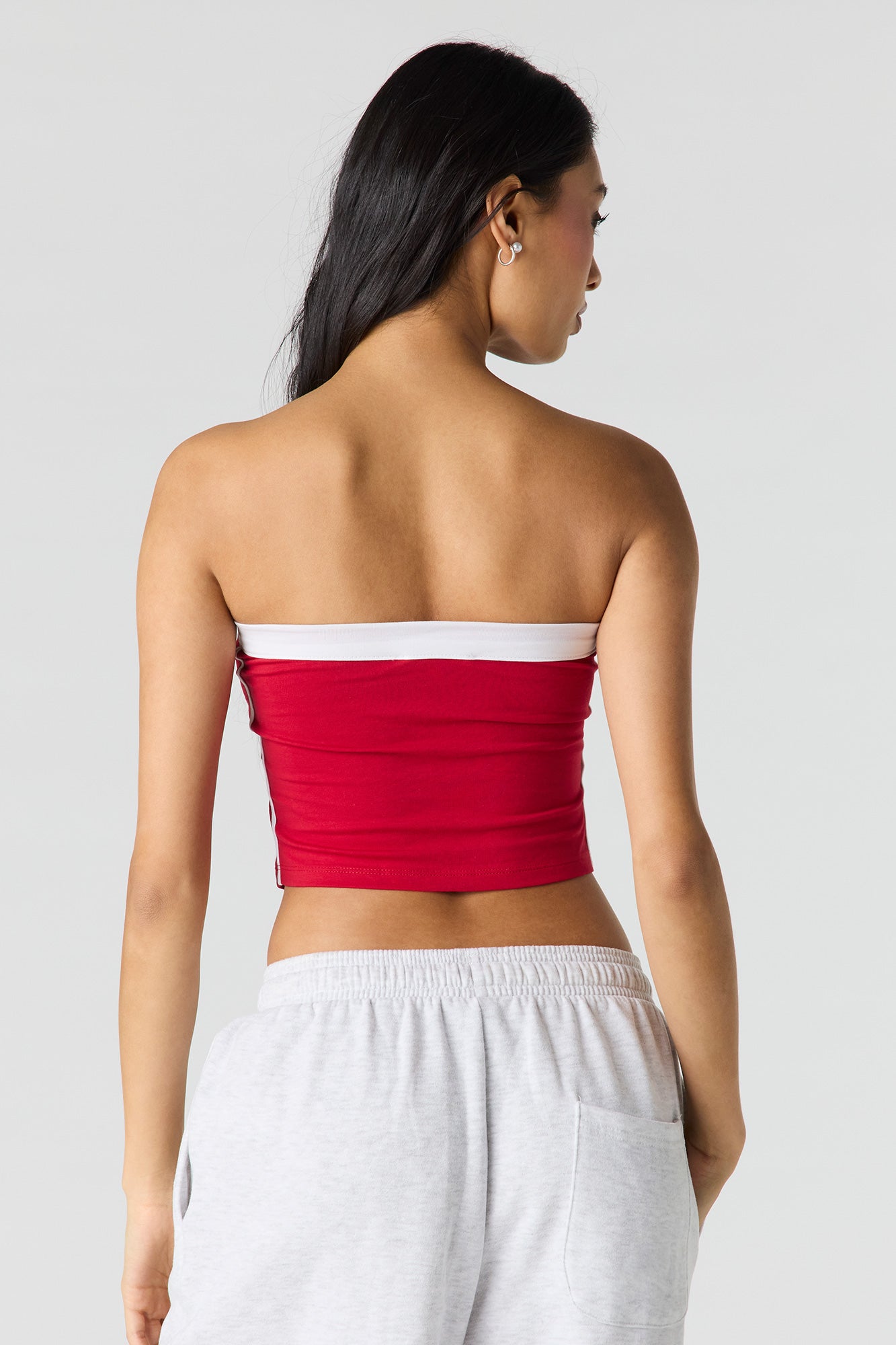 Contrast Graphic Tube Top – Charlotte Russe
