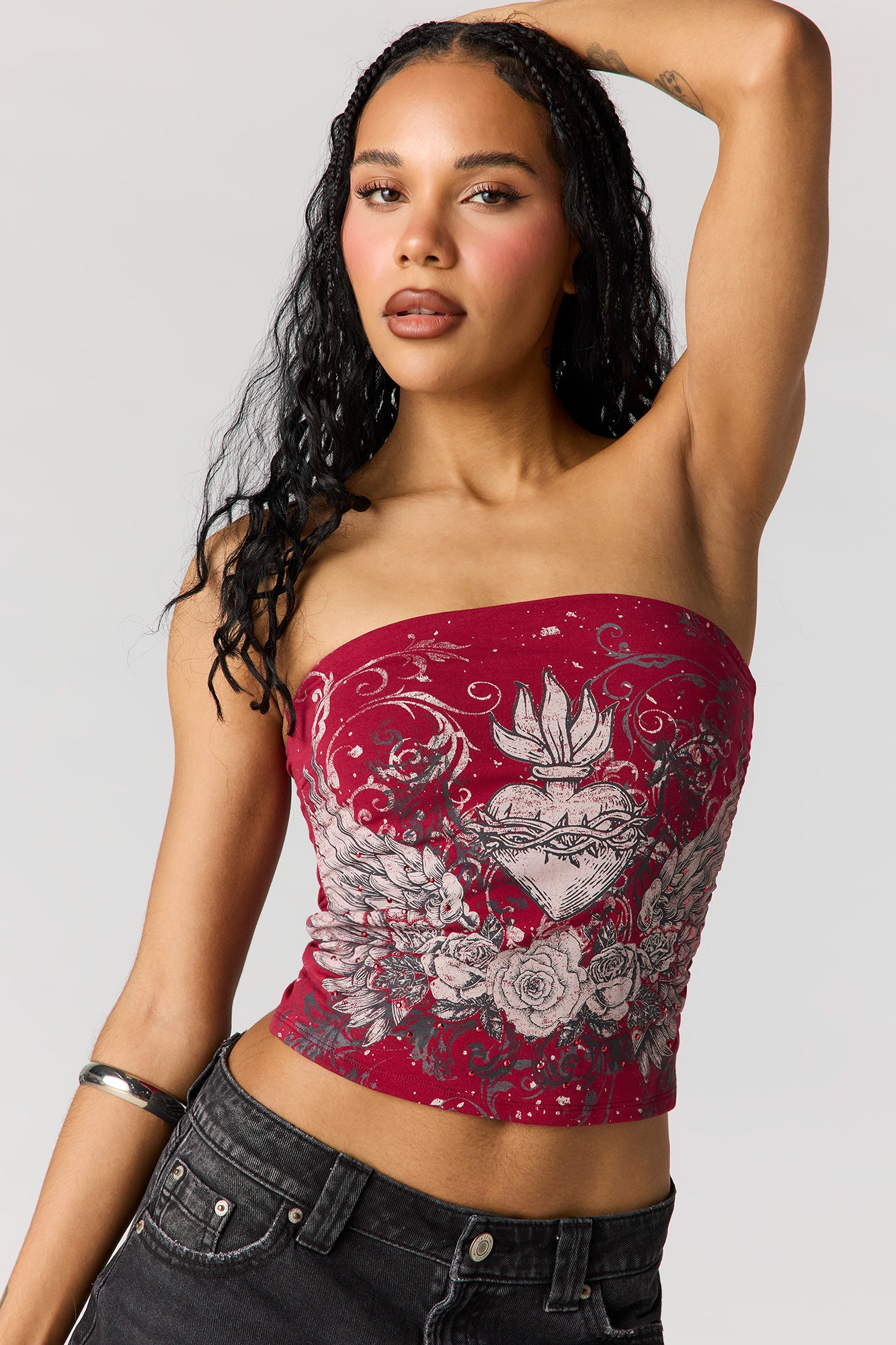 Graphic Tube Top – Charlotte Russe