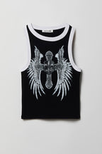 Graphic Ringer Tank