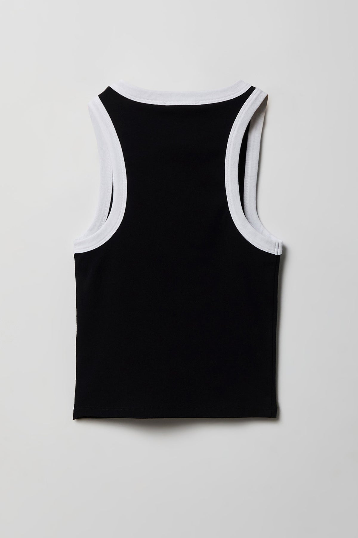 Alt View 2. Graphic Ringer Tank - Black