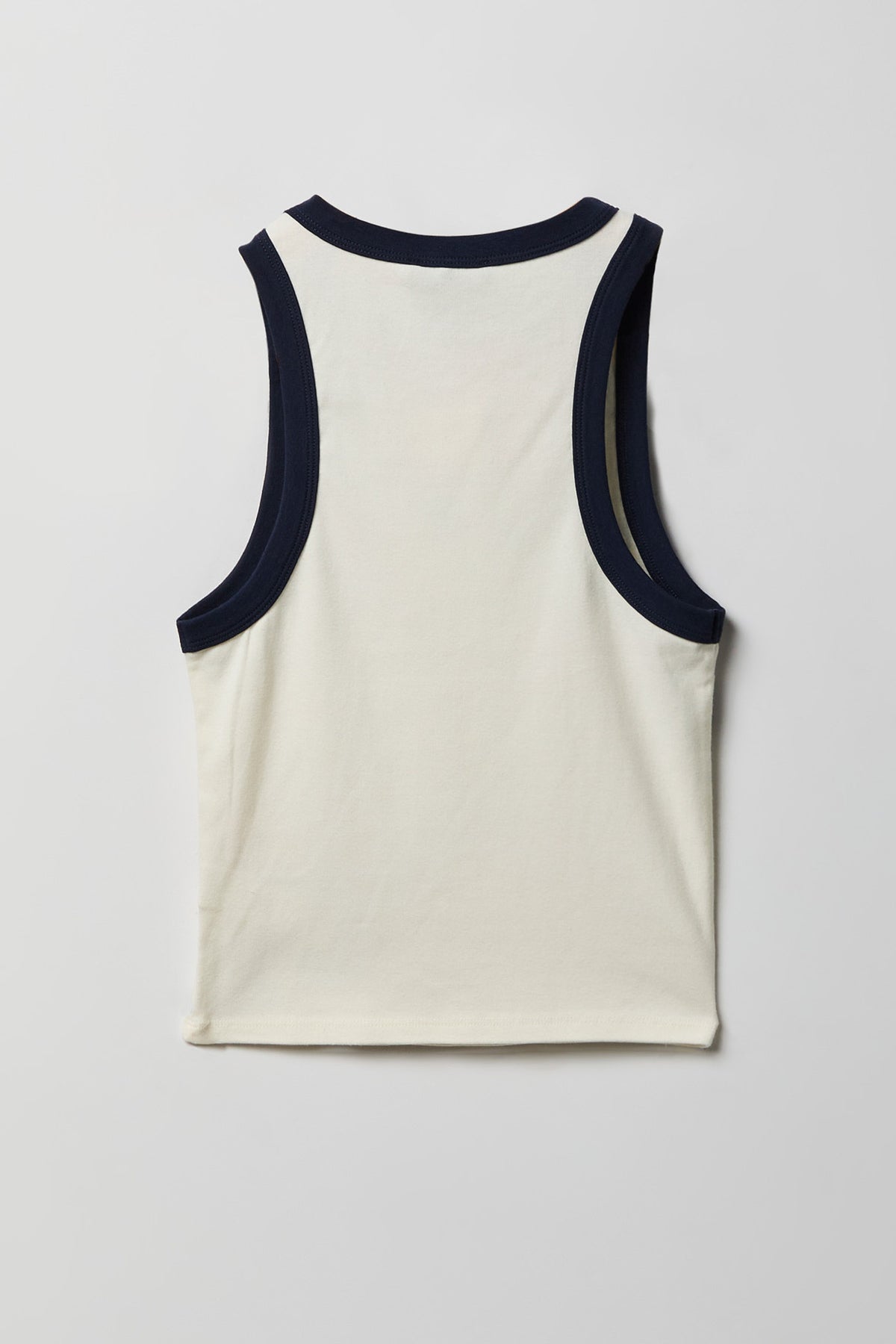 Alt View 2. Graphic Ringer Tank - Ivory
