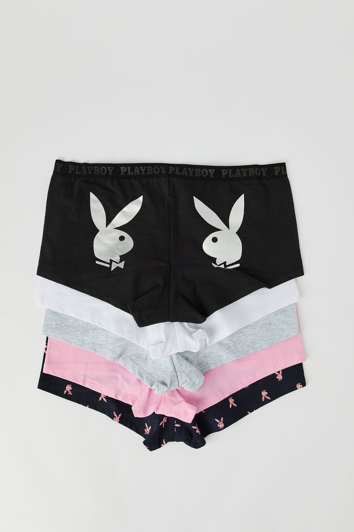 Alt View 5. Playboy Boy Short (5 Pack) - Black