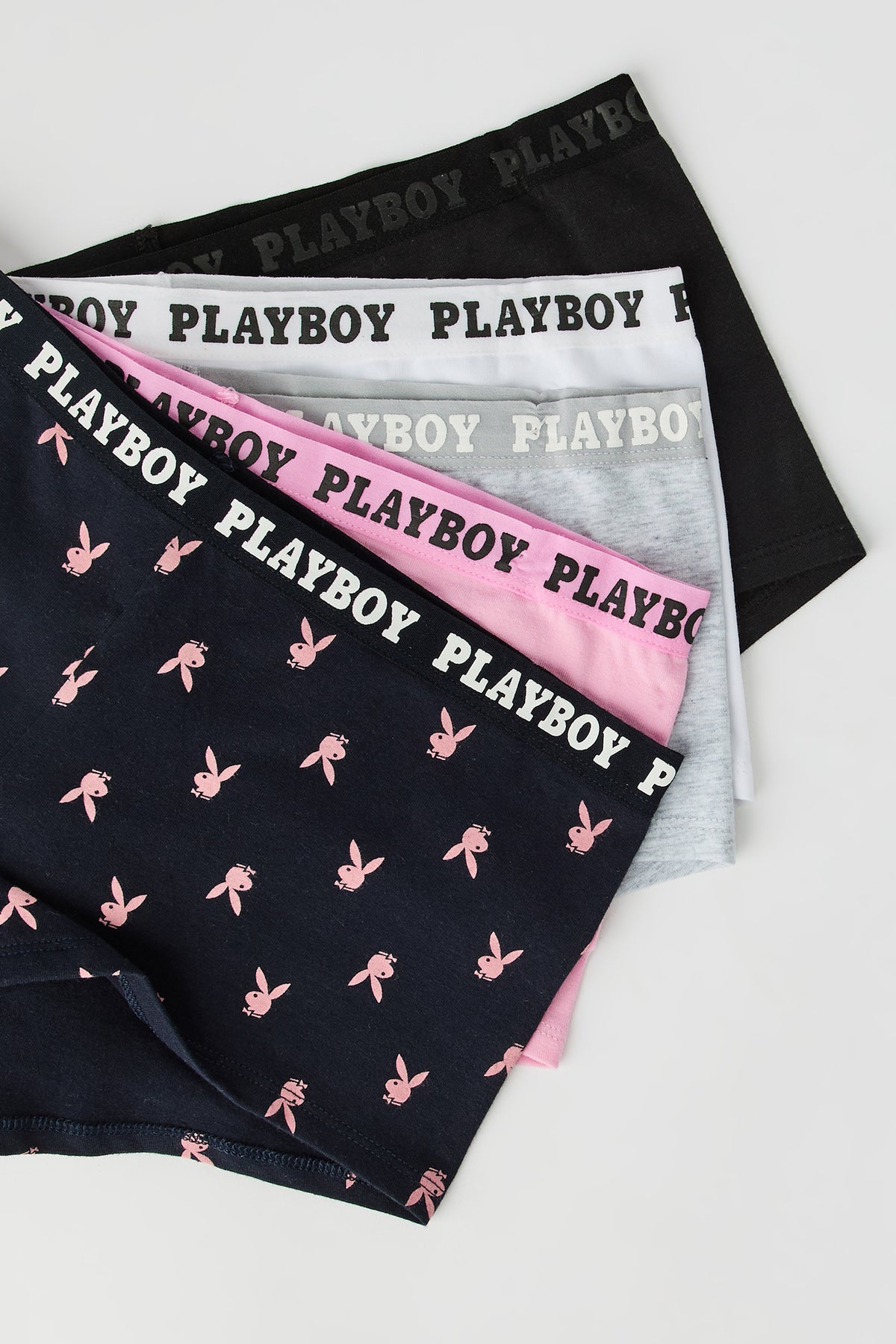 Alt View 6. Playboy Boy Short (5 Pack) - Black