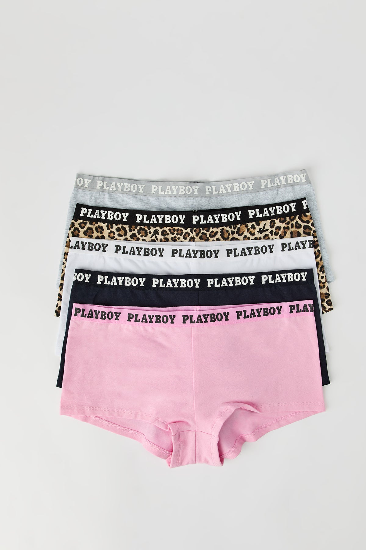 Alt View 4. Playboy Boy Short (5 Pack) - Leopard