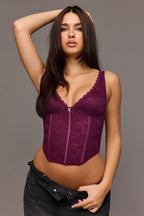 Playboy Lace Corset Tank