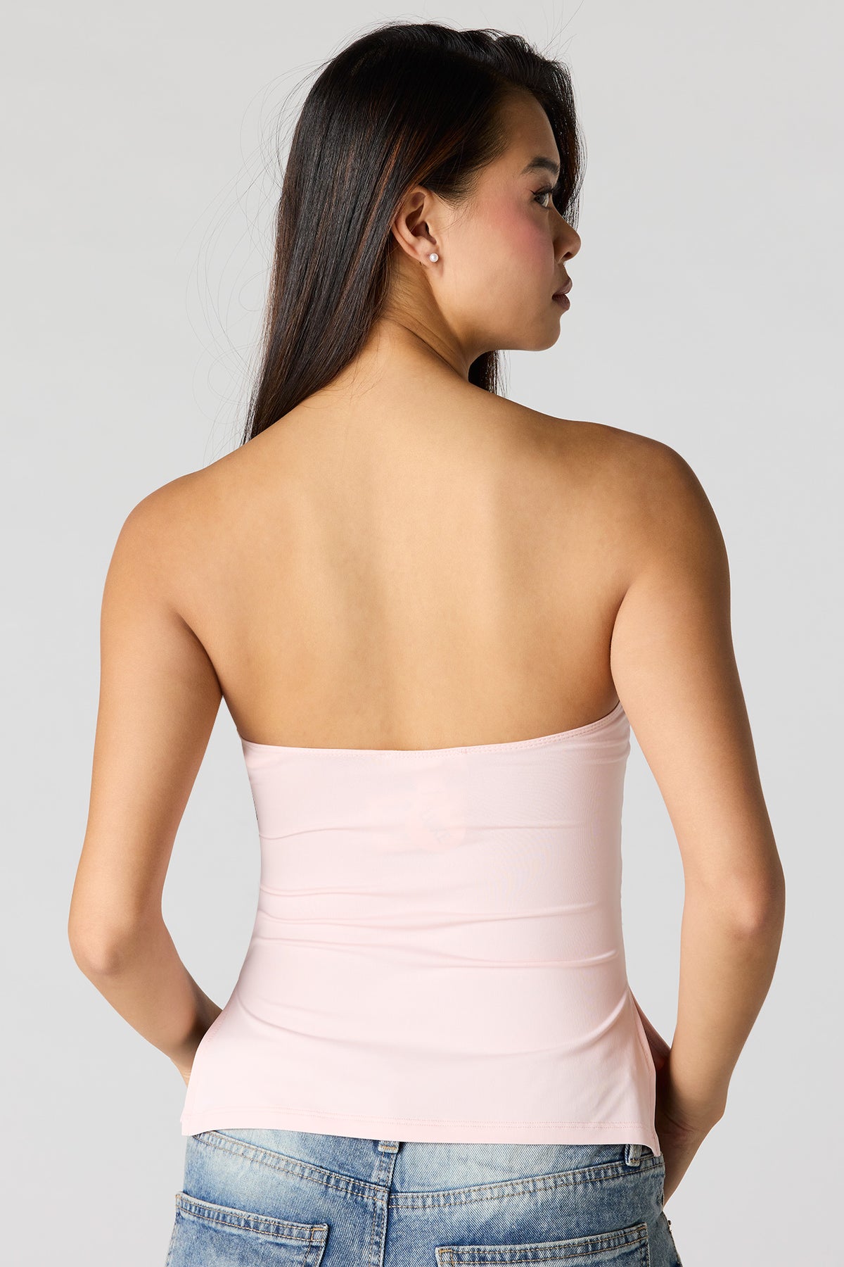 Alt View 2. Contour Tube Top - Light Pink