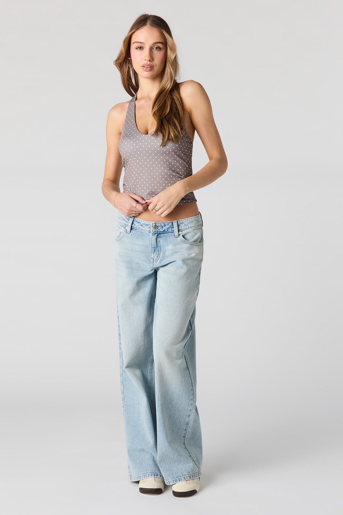 Alt View 3. Contour Halter Top - Taupe