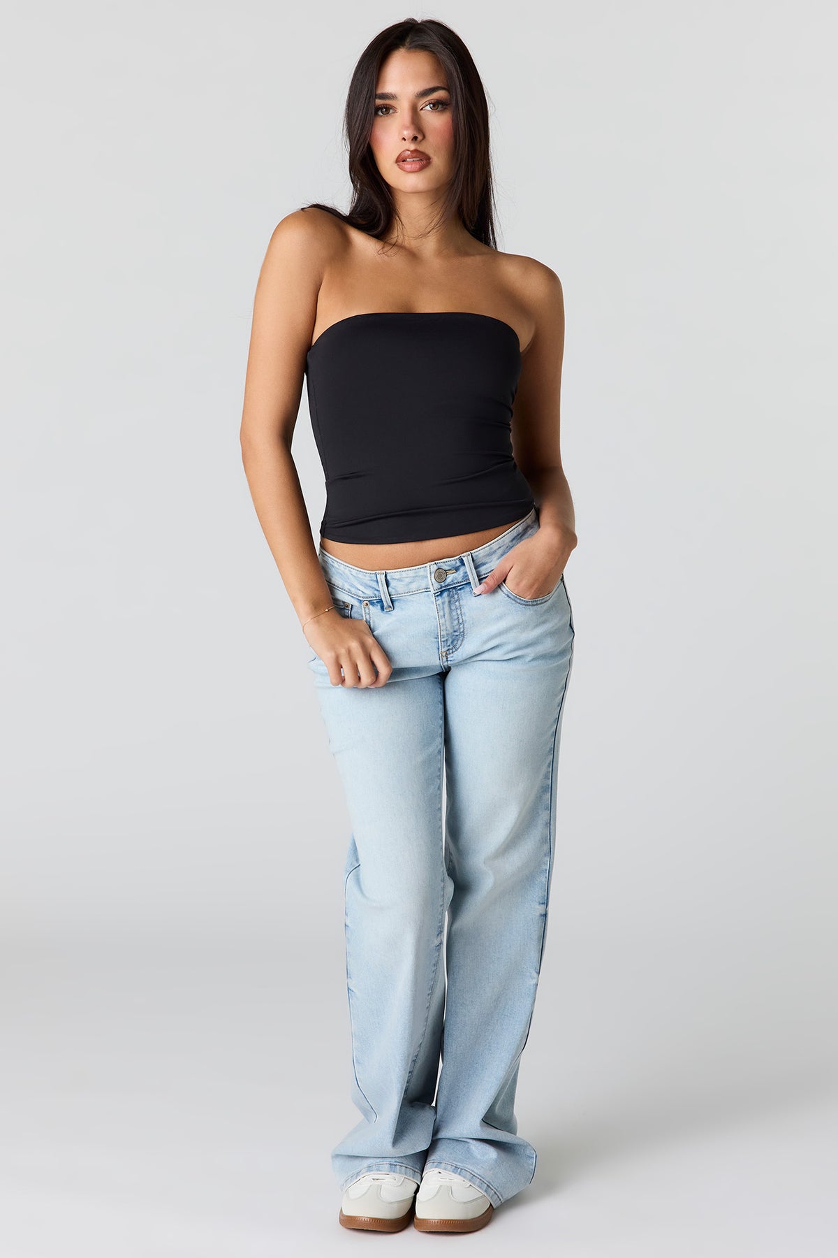 Alt View 3. Contour Tube Top - Black