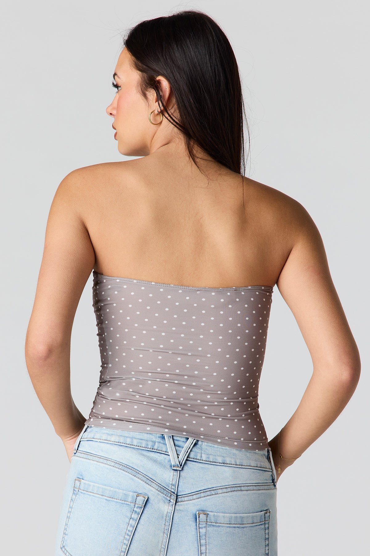 Alt View 19. Contour Tube Top - Light Blue