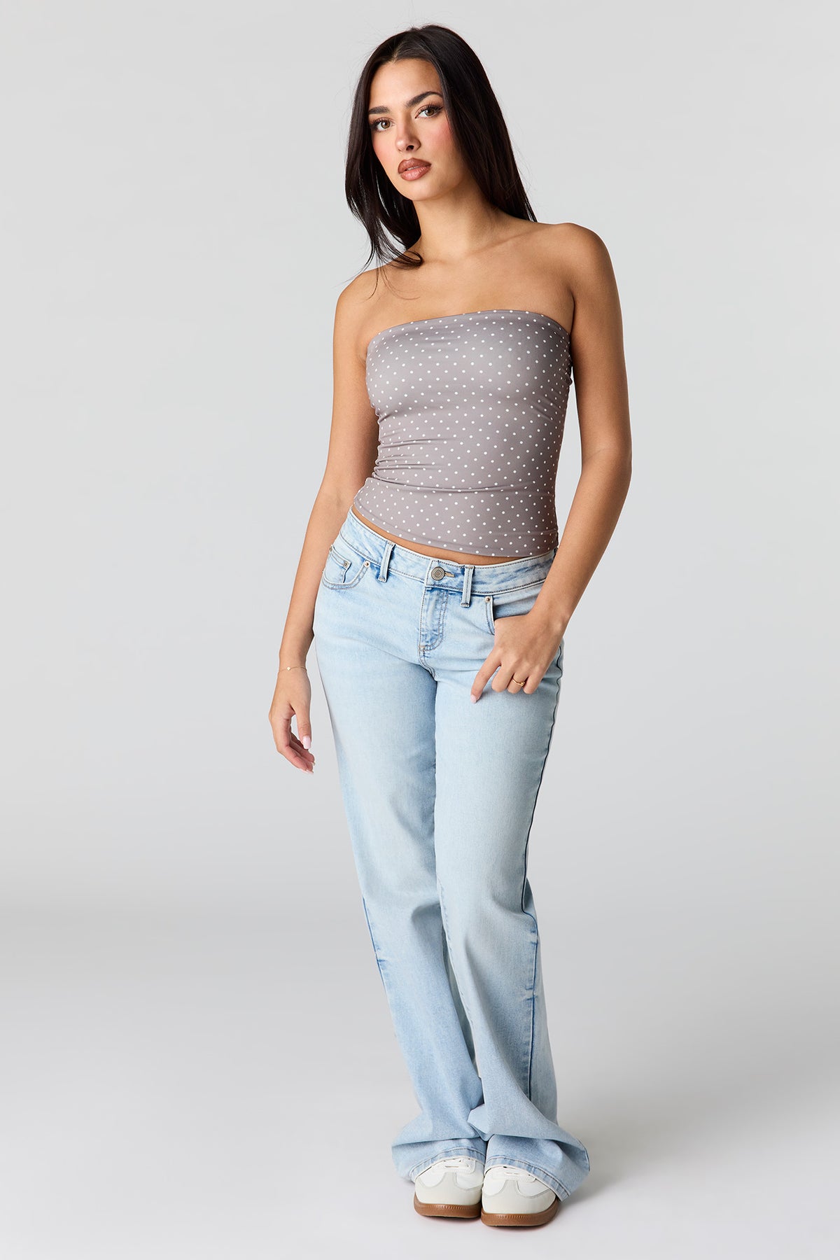 Alt View 20. Contour Tube Top - Light Blue
