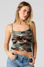 Braless Ribbed Scoop Neck Tank