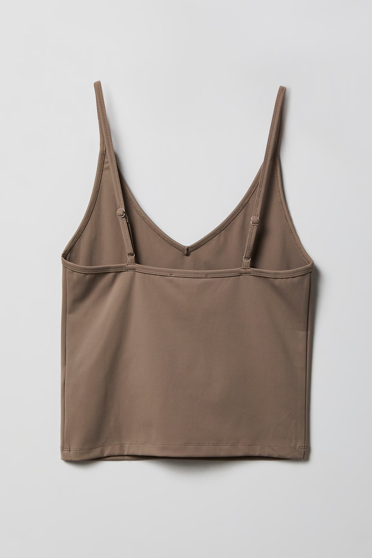 Alt View 5. Luxe Heavy Contour V-Neck Cami - Taupe