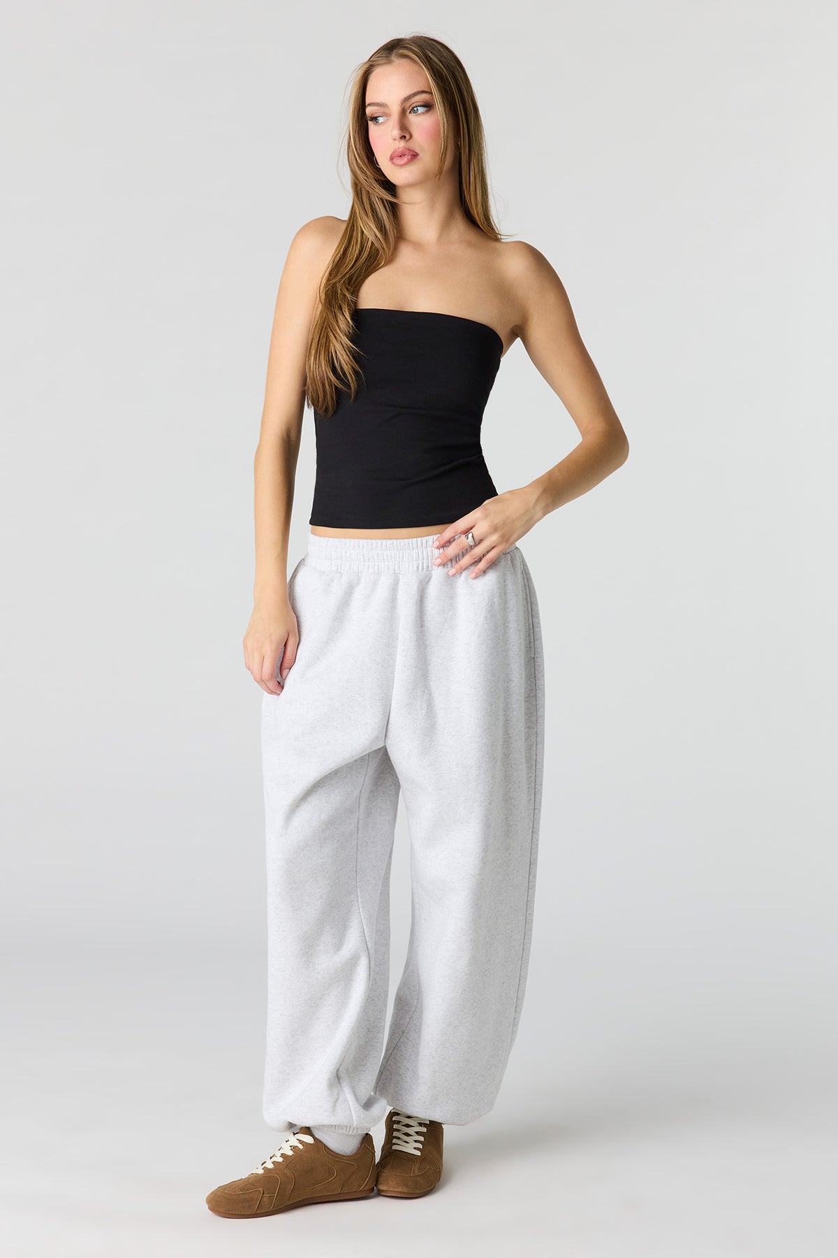 Alt View 3. Soft Contour Tube Top - Black