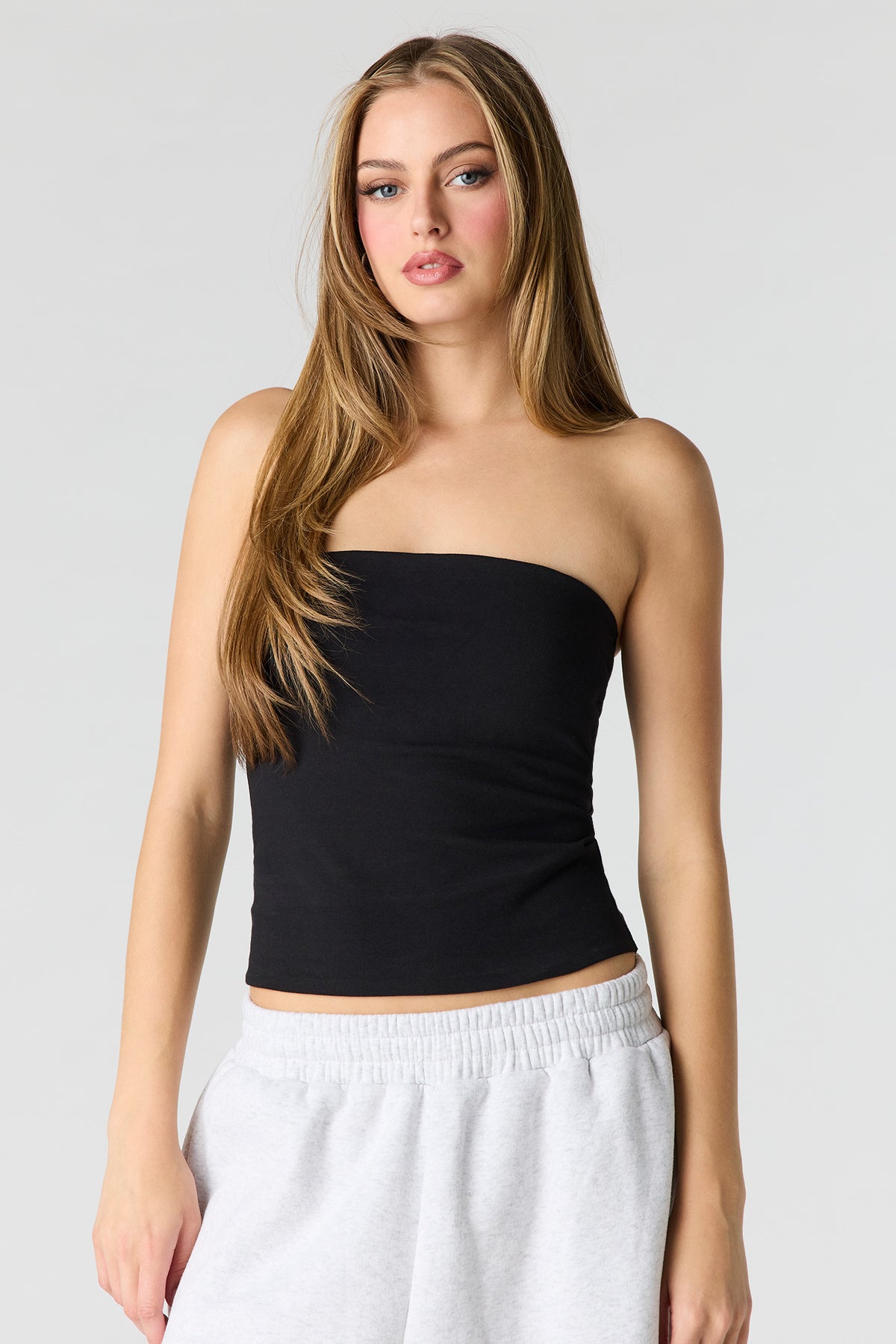 Soft Contour Tube Top - Black