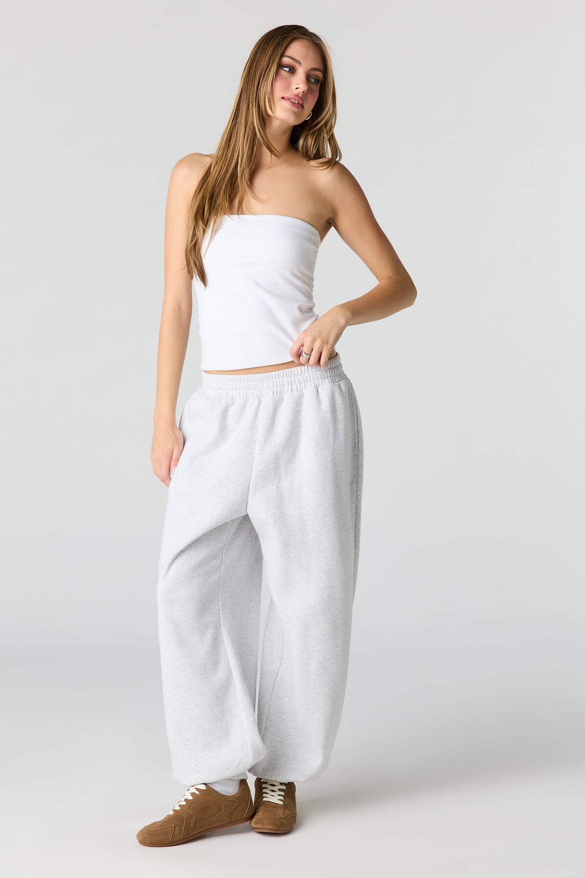 Alt View 3. Soft Contour Tube Top - White