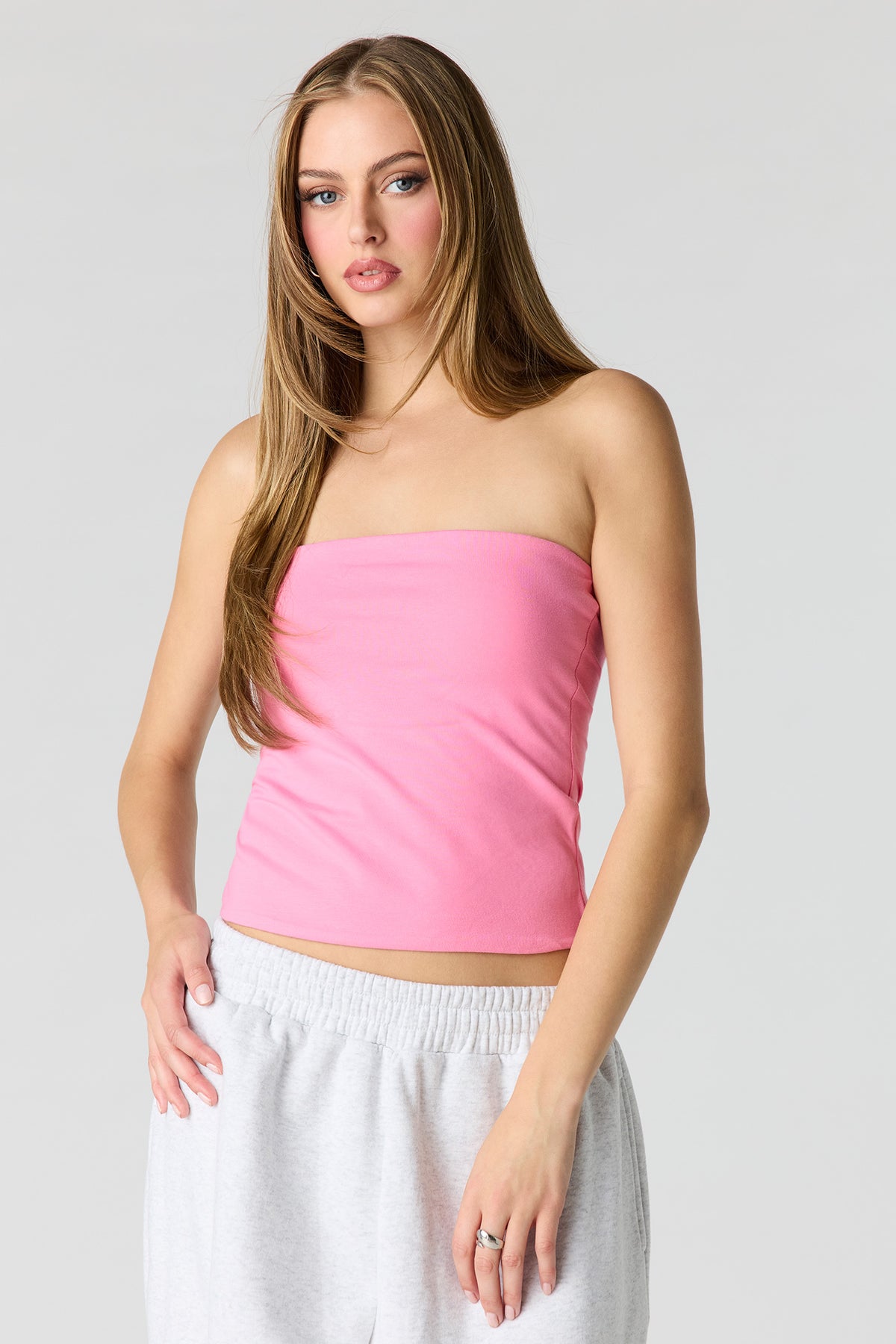 Soft Contour Tube Top - Pink