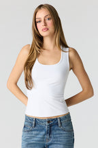 Luxe Heavy Contour Scoop Neck Tank