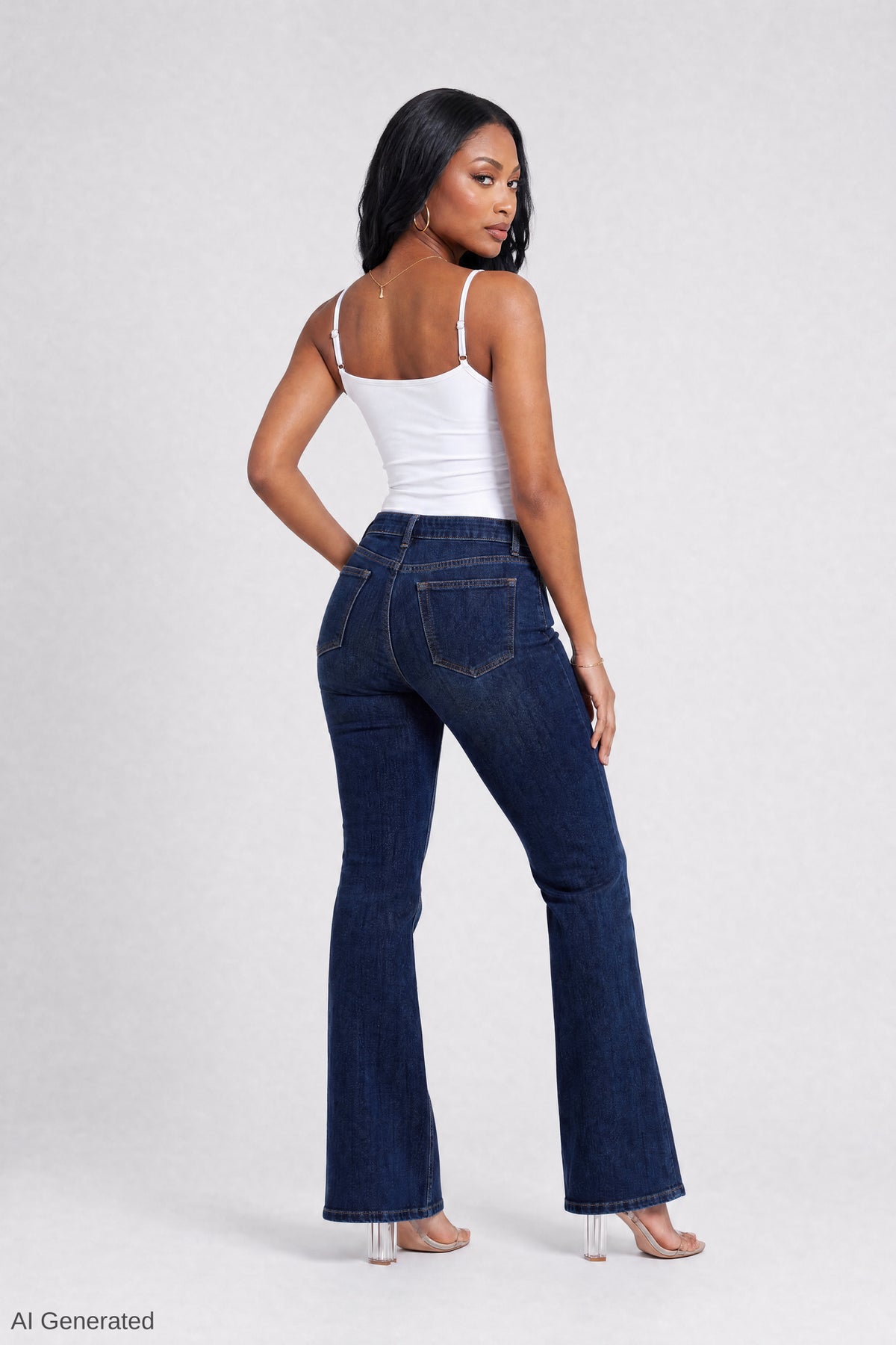 Alt View 3. Luxe Heavy Contour Cami - White