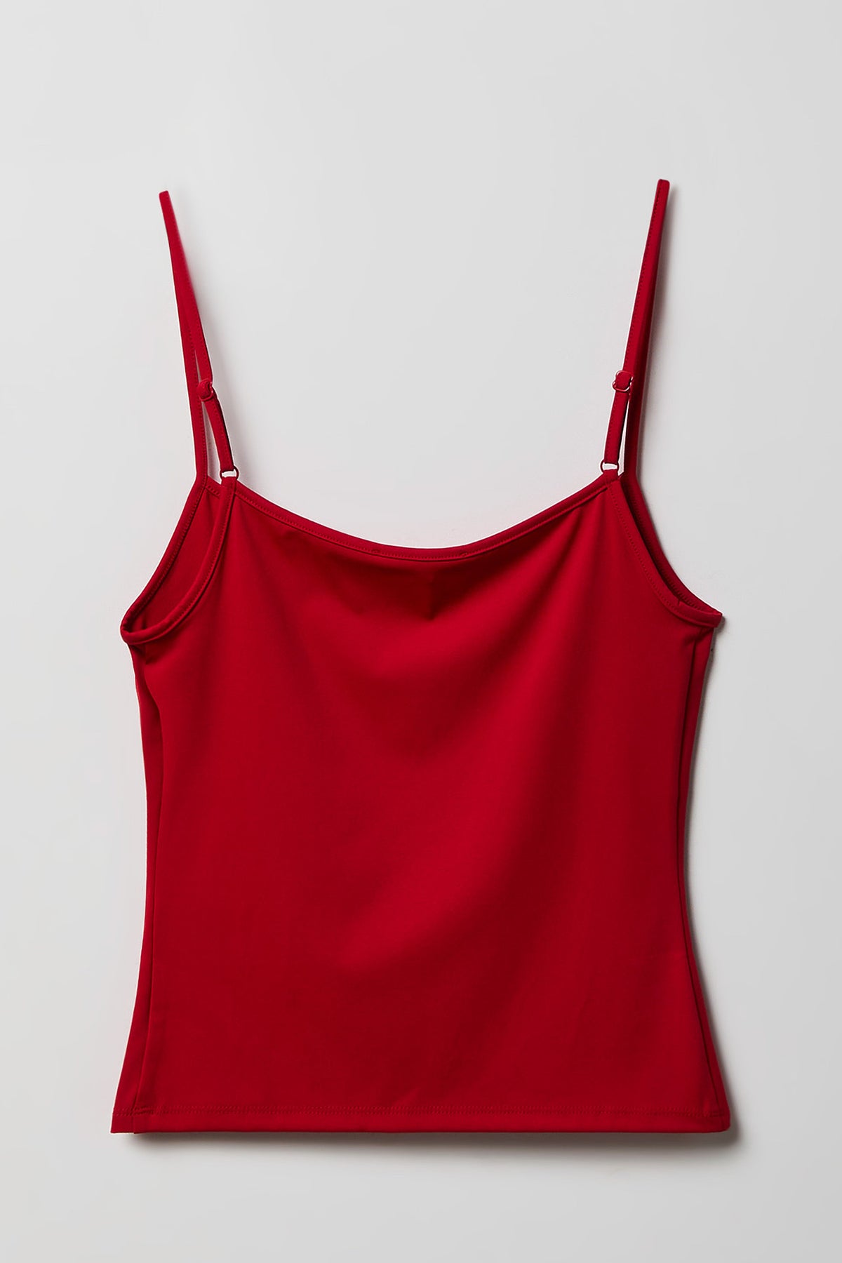 Alt View 2. Luxe Heavy Contour Cami - Red