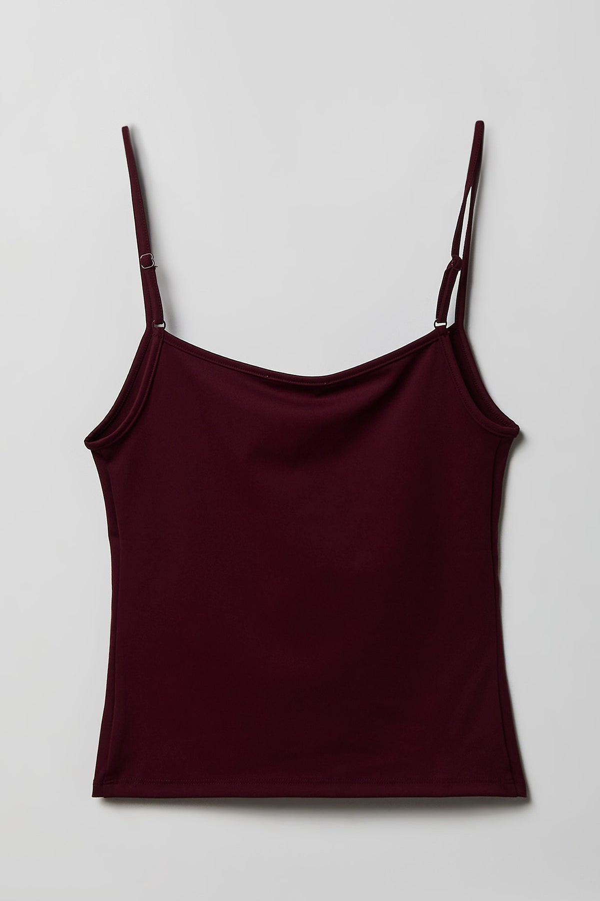Alt View 2. Luxe Heavy Contour Cami - Burgundy