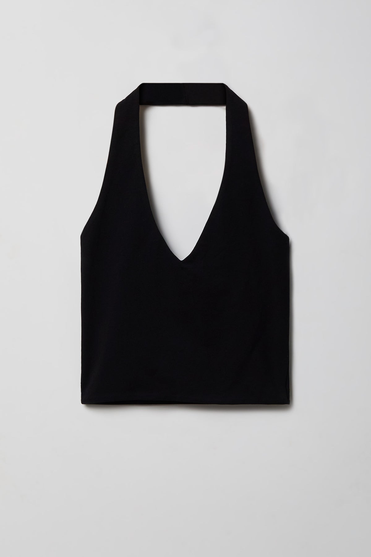 Alt View 4. Soft Contour Halter Top - Black