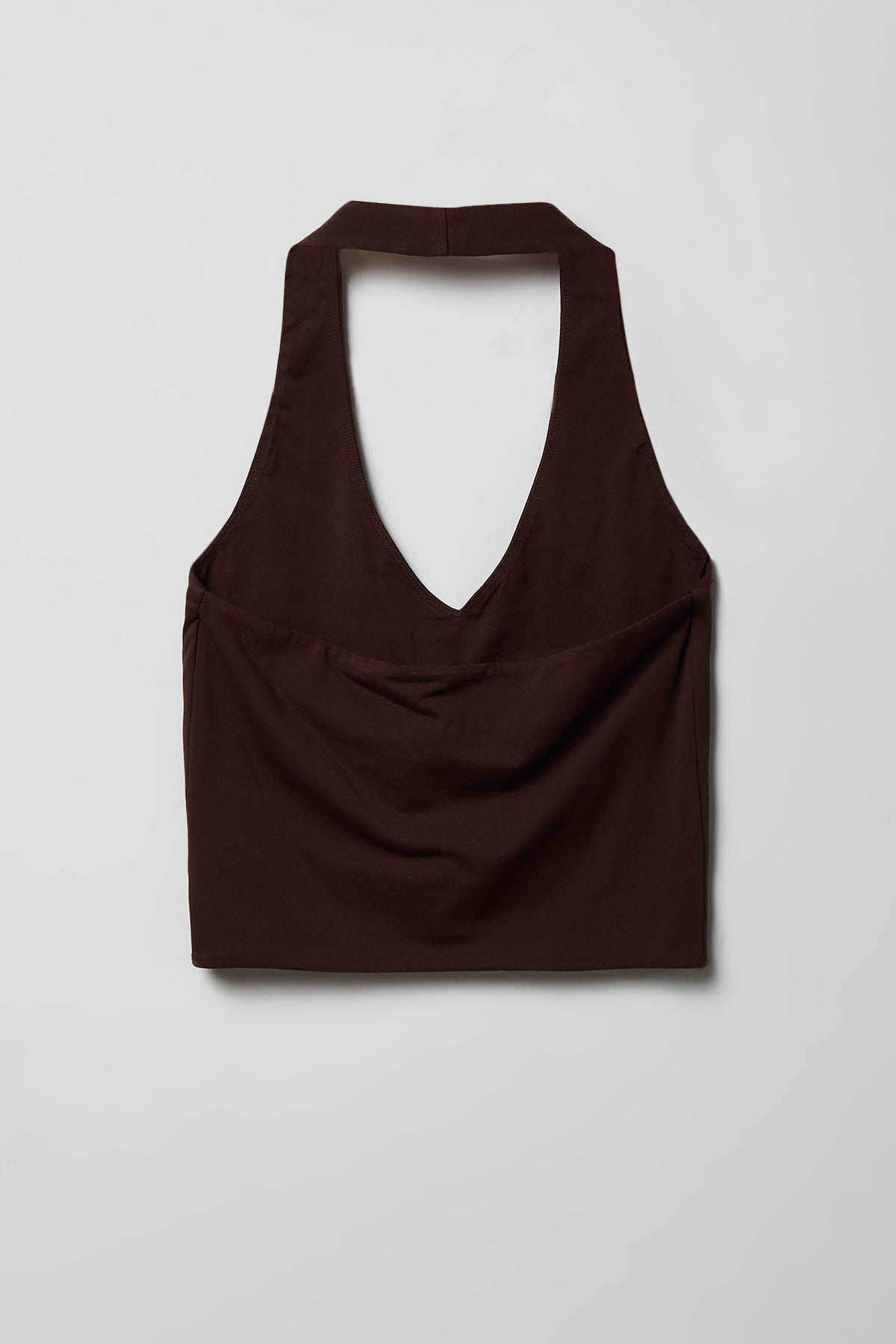 Alt View 5. Soft Contour Halter Top - Brown