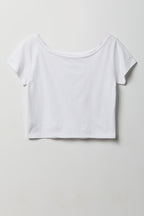 Luxe Heavy Cotton Off Shoulder T-Shirt