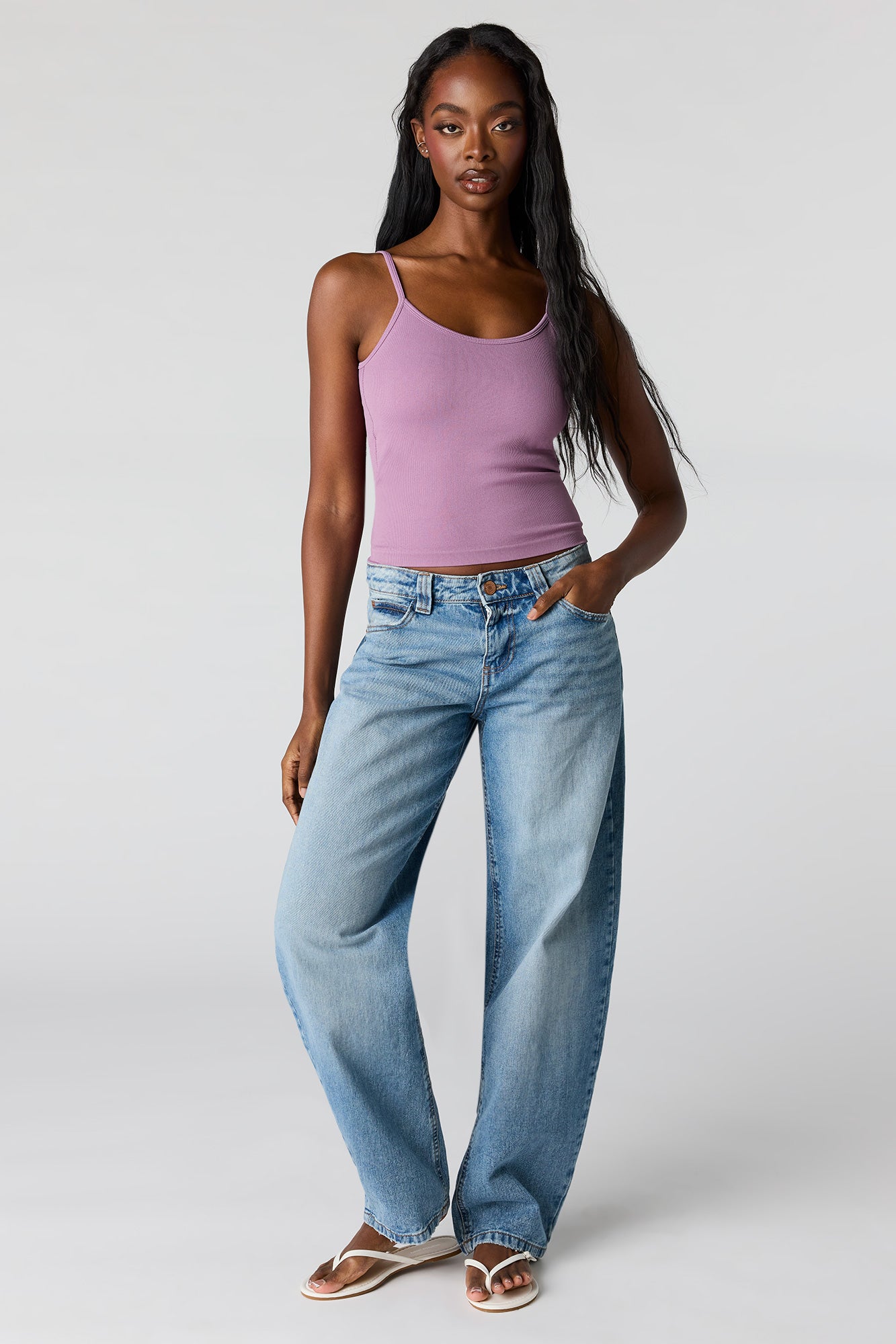 Braless Seamless Ribbed Scoop Neck Tank – Charlotte Russe
