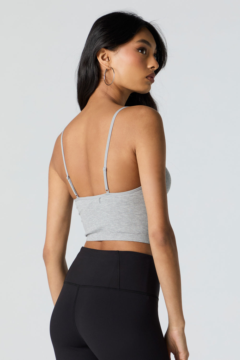 Seamless Ribbed Scoop Neck Cropped Cami Seamless Ribbed Scoop Neck Cropped Cami 8