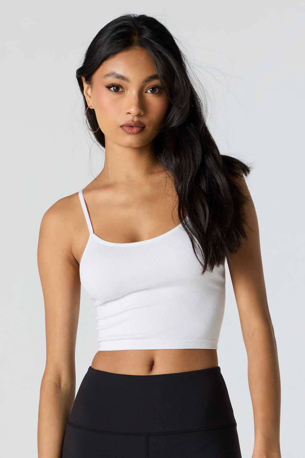 Seamless Ribbed Scoop Neck Cropped Cami Seamless Ribbed Scoop Neck Cropped Cami 13