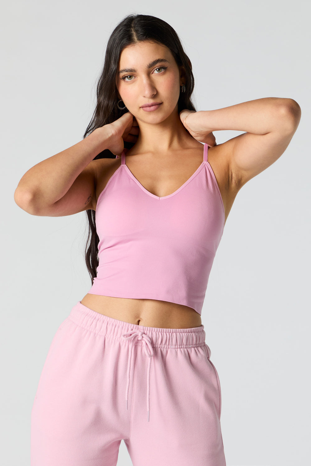 Seamless V-Neck Cami with Built-In Bra Cups Seamless V-Neck Cami with Built-In Bra Cups 19