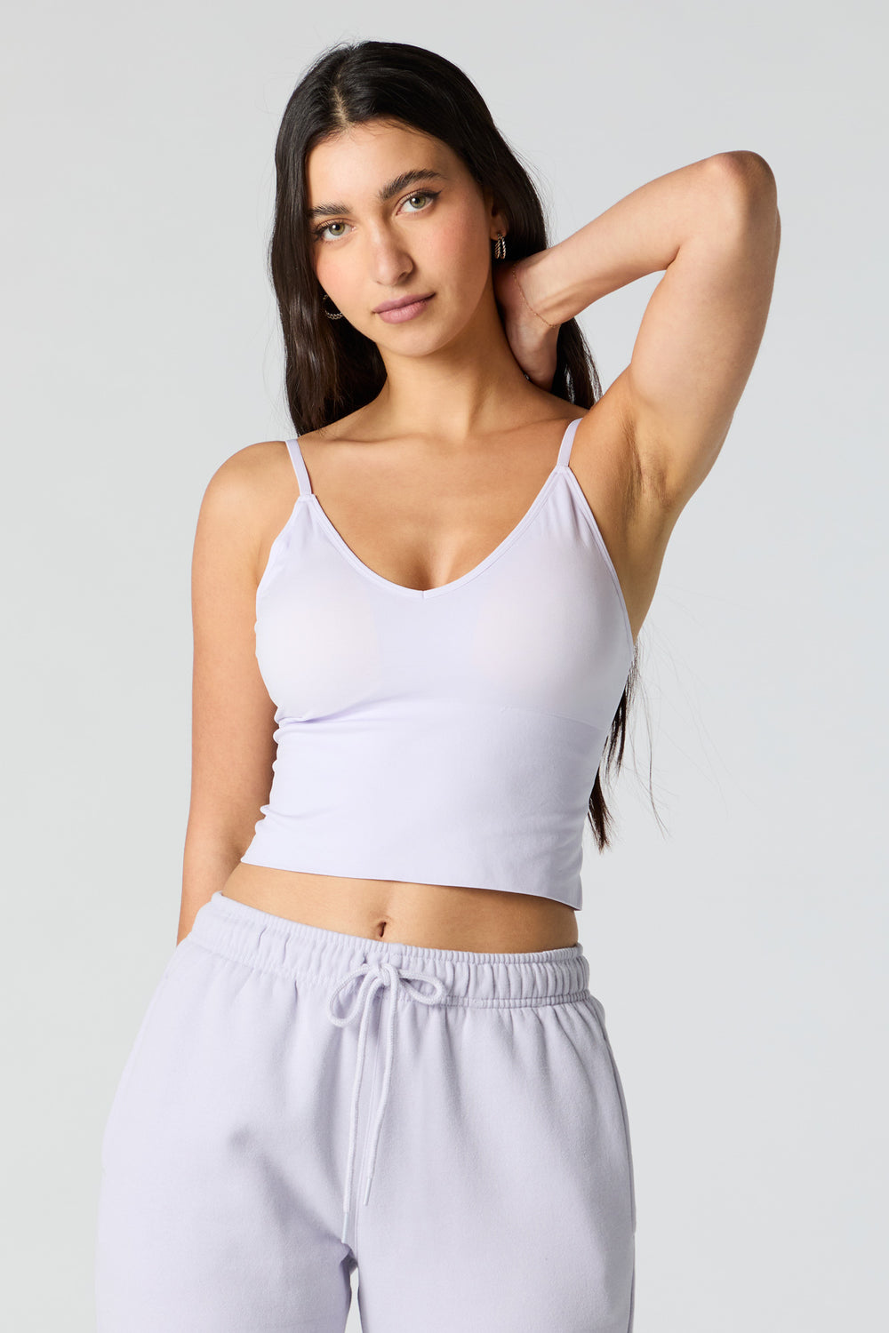 Seamless V-Neck Cami with Built-In Bra Cups Seamless V-Neck Cami with Built-In Bra Cups 22