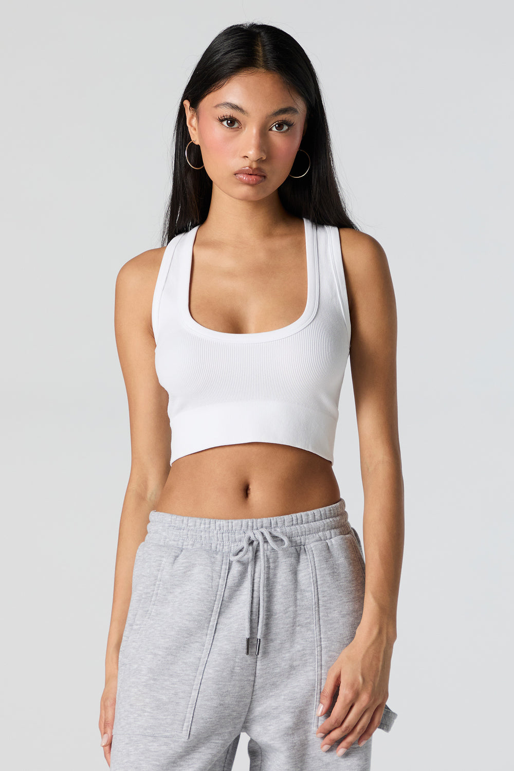 Seamless Ultra Scoop Neck Cropped Tank Seamless Ultra Scoop Neck Cropped Tank 13