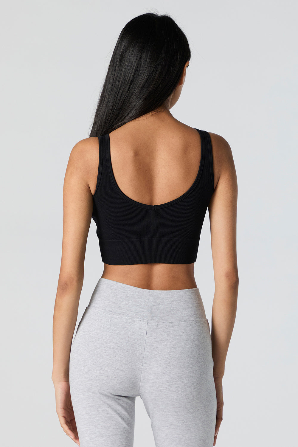 Seamless Ribbed Scoop Neck Cropped Tank Seamless Ribbed Scoop Neck Cropped Tank 5