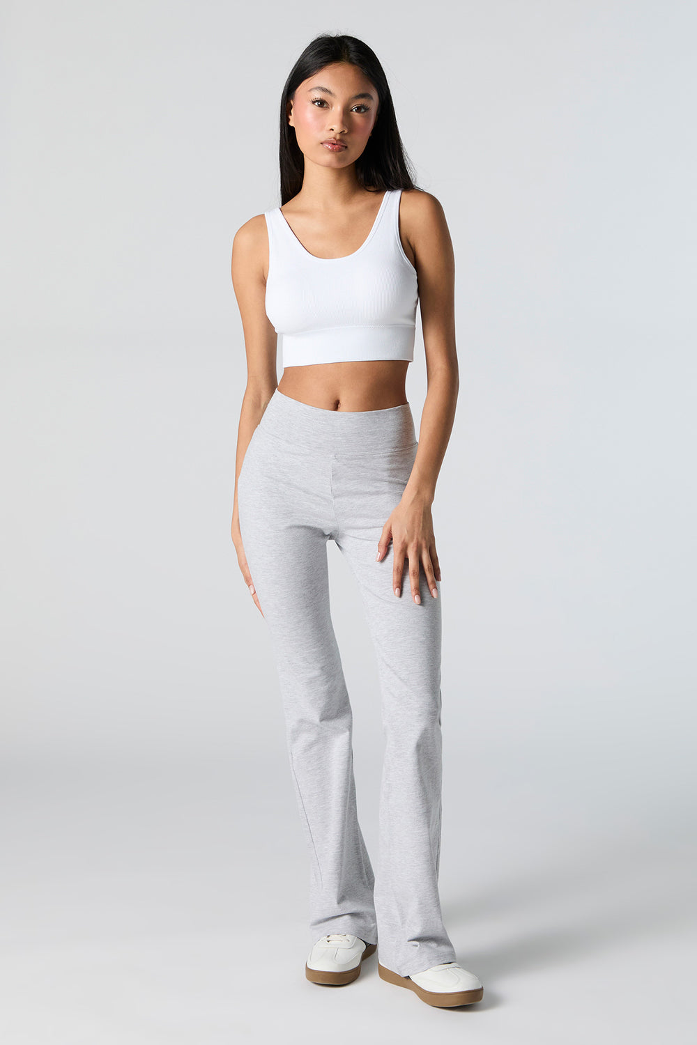 Seamless Ribbed Scoop Neck Cropped Tank Seamless Ribbed Scoop Neck Cropped Tank 9