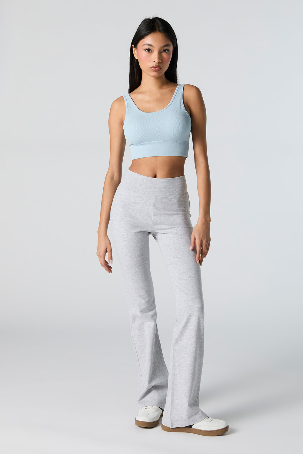 Seamless Ribbed Scoop Neck Cropped Tank Seamless Ribbed Scoop Neck Cropped Tank 12