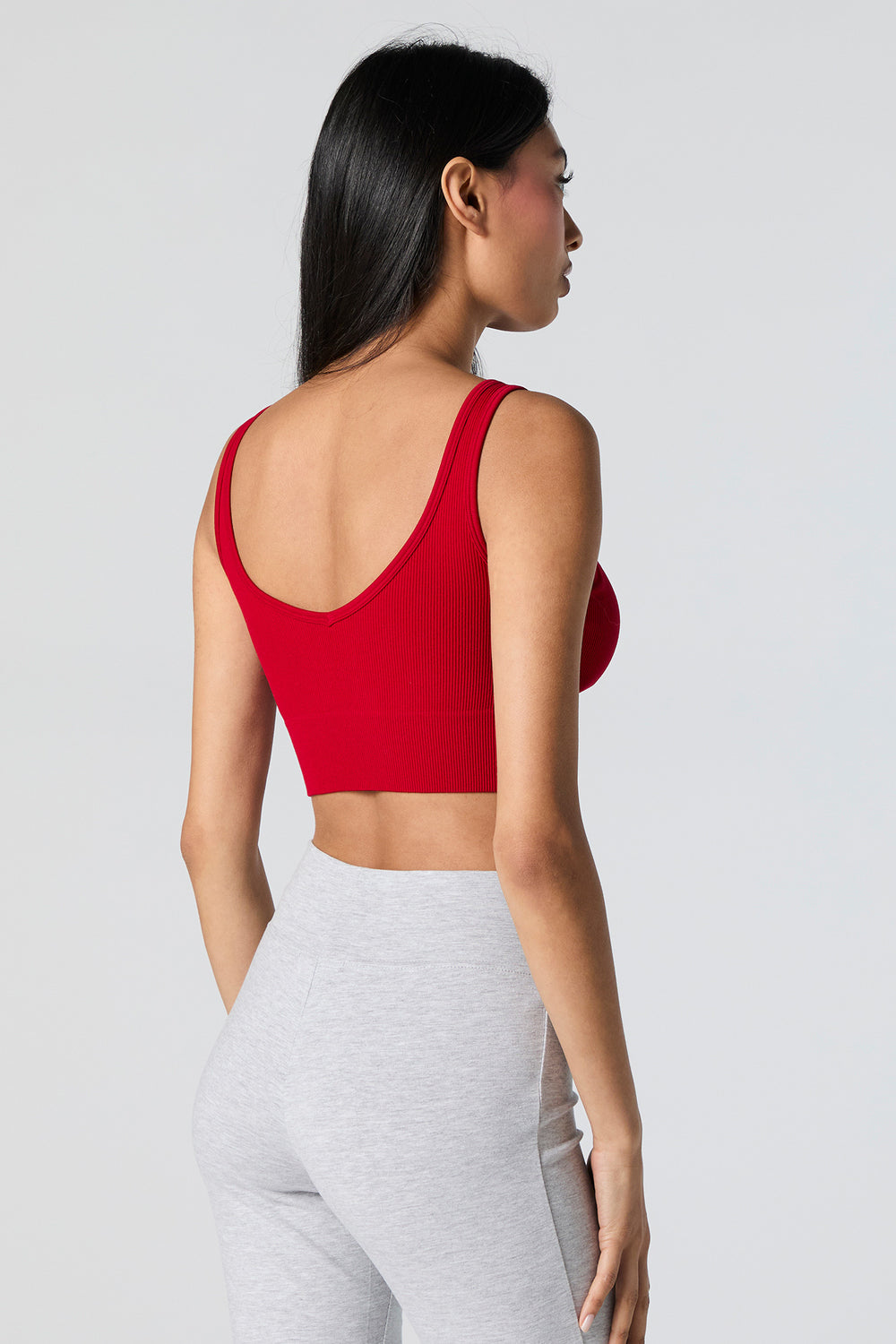 Seamless Ribbed Scoop Neck Cropped Tank Seamless Ribbed Scoop Neck Cropped Tank 14